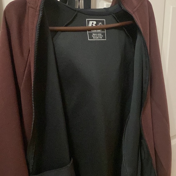 Russell Full Zip Hoodie Jacket Mens Size L Fusion Knit - Picture 11 of 11